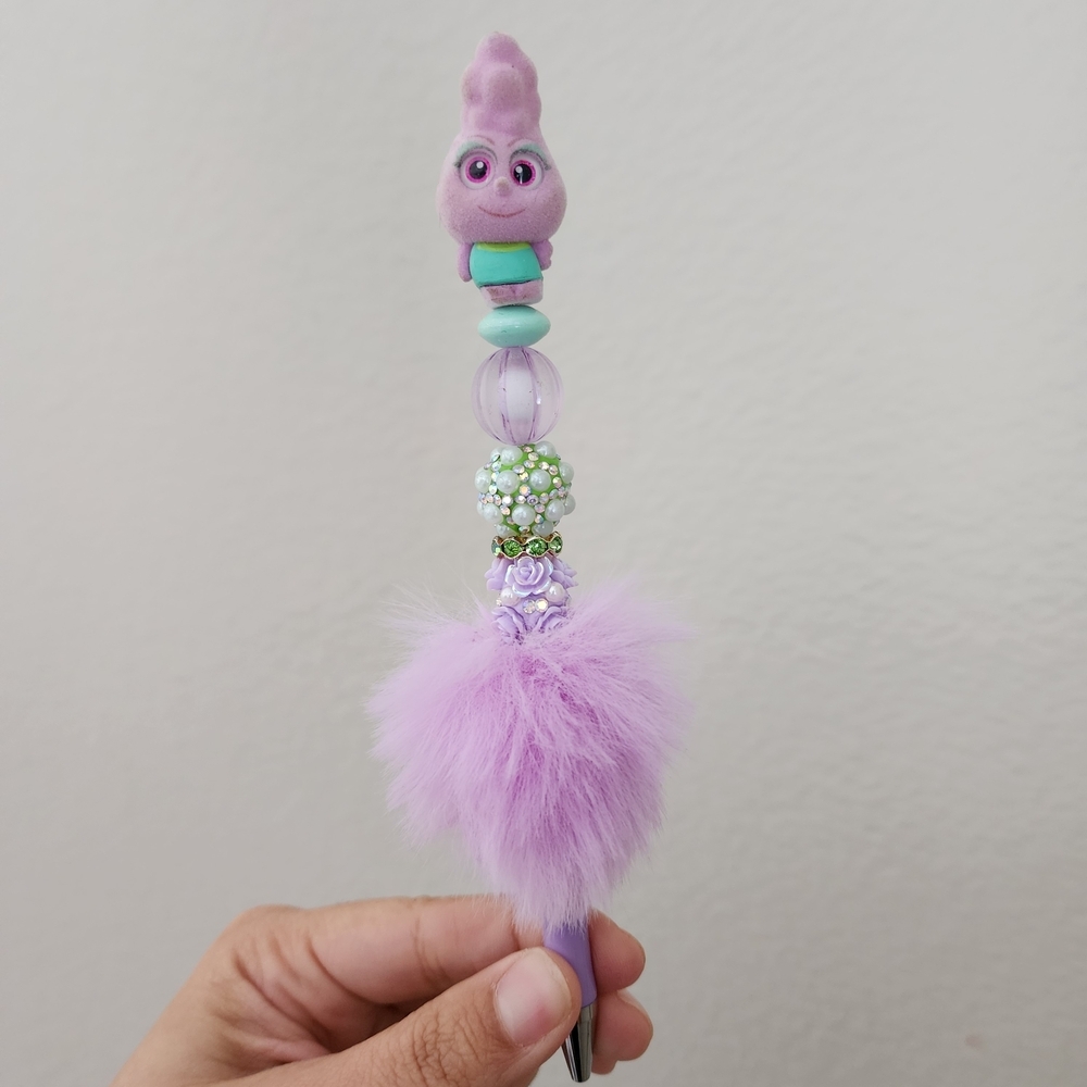Disney Elemental Cloud Puff Custom Beaded Fancy Pen And Fluffy Pen Doorable Top
